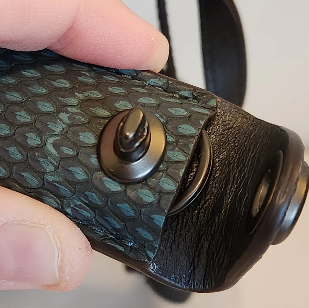 Coach Roxie with Snakeskin Quilting, Teal